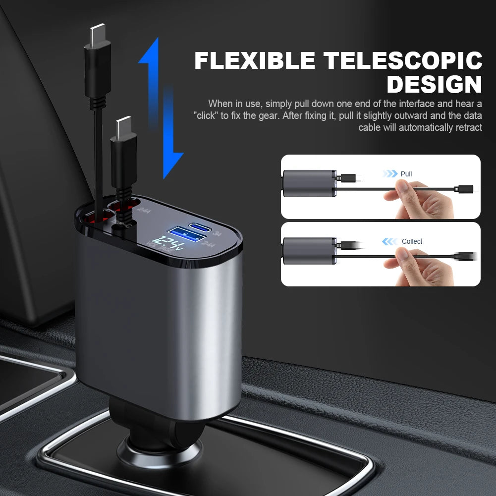 Tech Charge - Retractable Car Charger