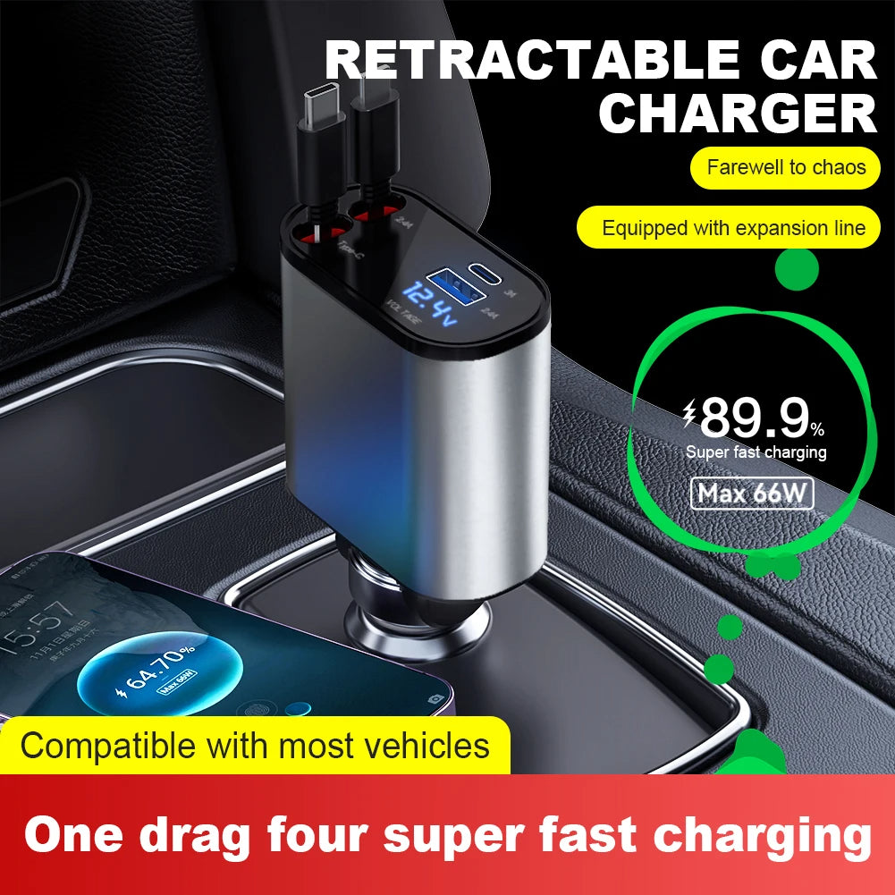 Tech Charge - Retractable Car Charger